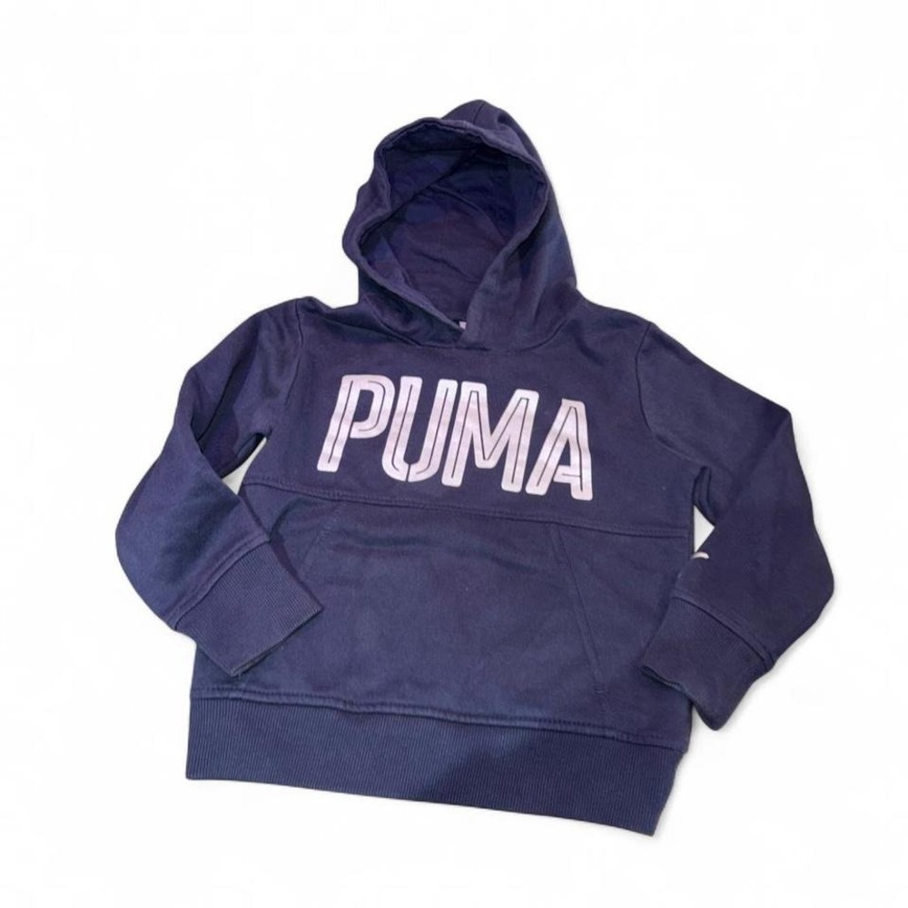 PUMA KIDS HOODIE‎ UNISEX 4t NAVY/SILVER